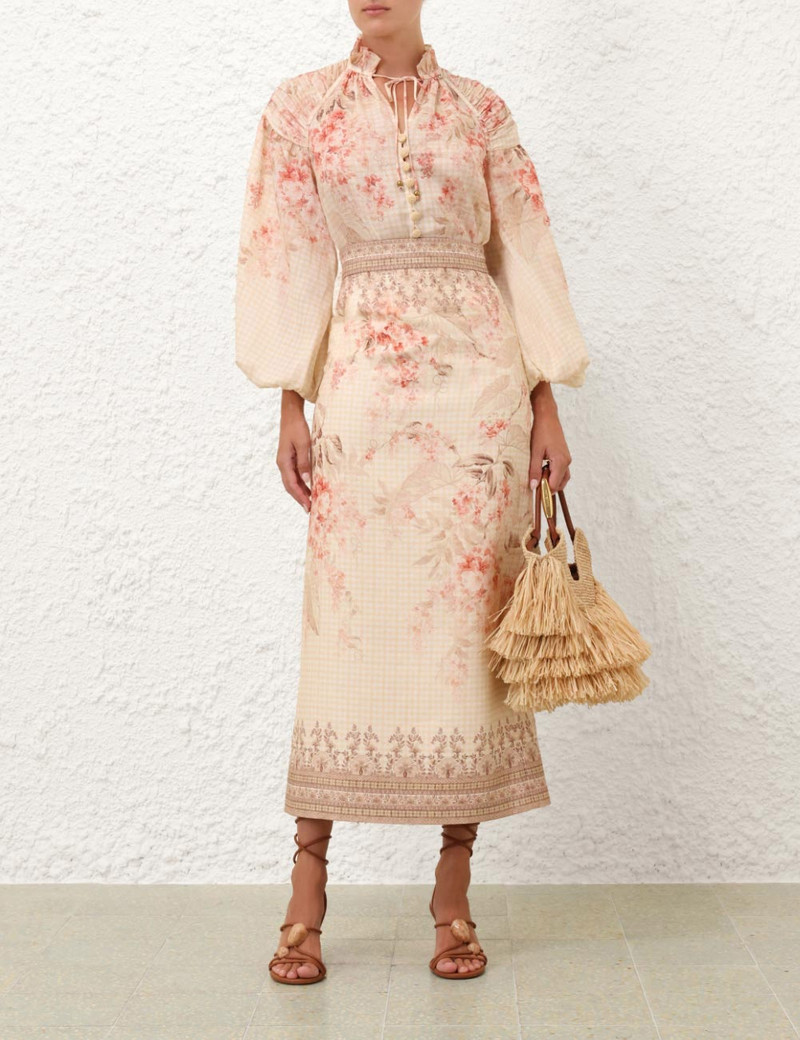 Zimmermann ILLUMINATE PENCIL MIDI SKIRT outlook
