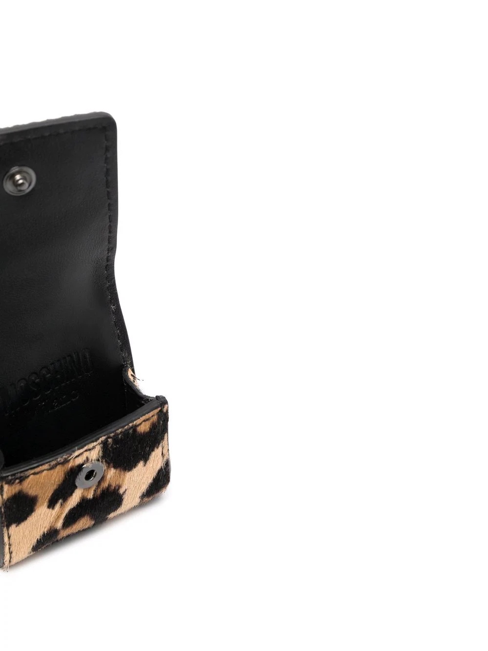 logo-embroidered leopard-print phone case - 2