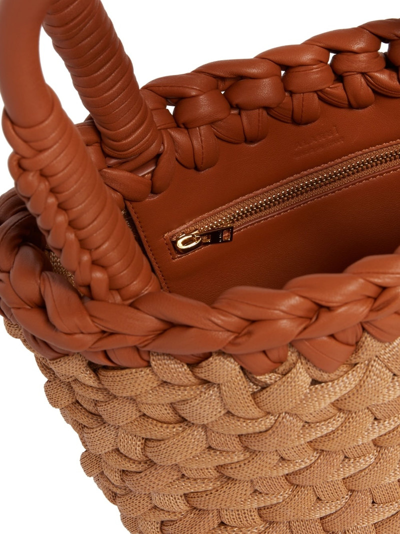 Icon small raffia tote bag 5