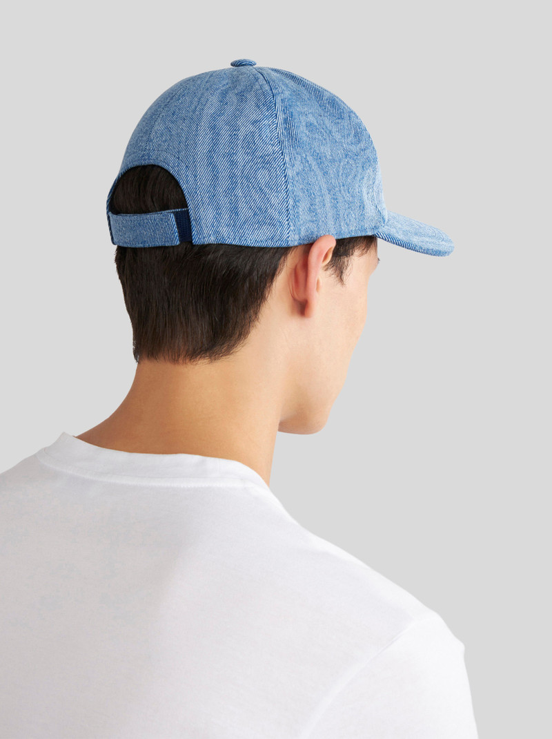 Etro PAISLEY DENIM BASEBALL CAP WITH LOGO outlook