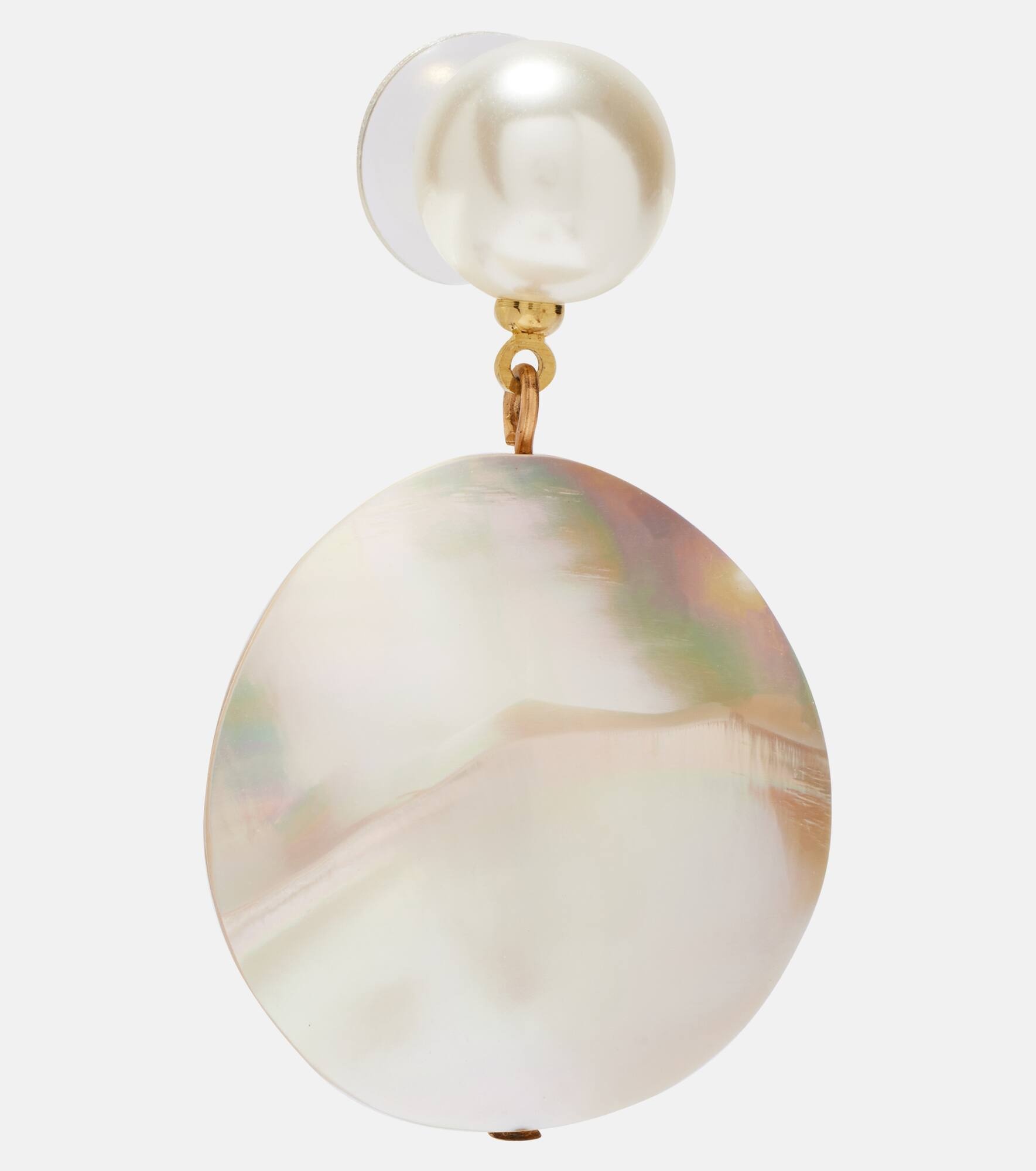 Nerine mother-of-pearl drop earrings - 2
