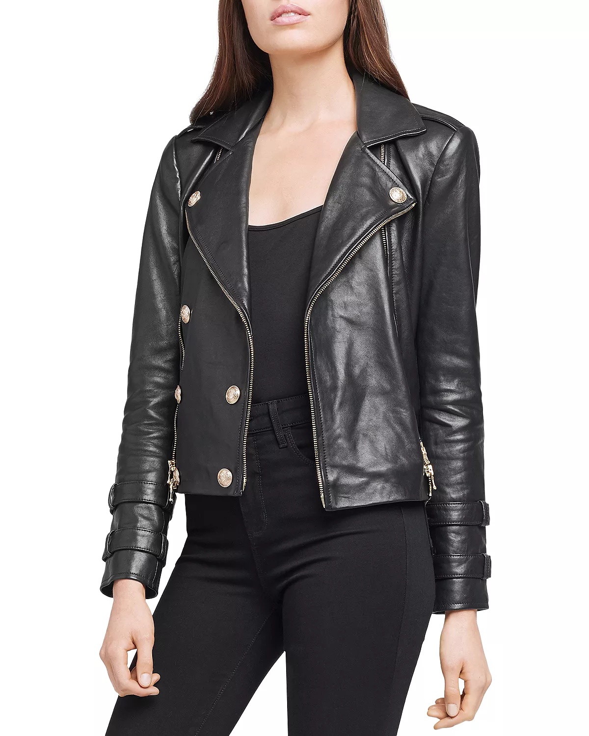 Billie Belted Leather Jacket - 3