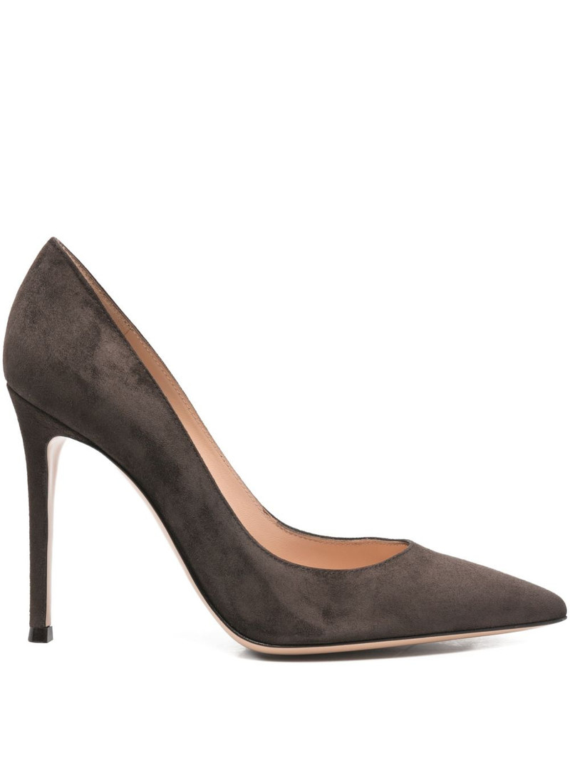 pointed-toe suede pumps 1