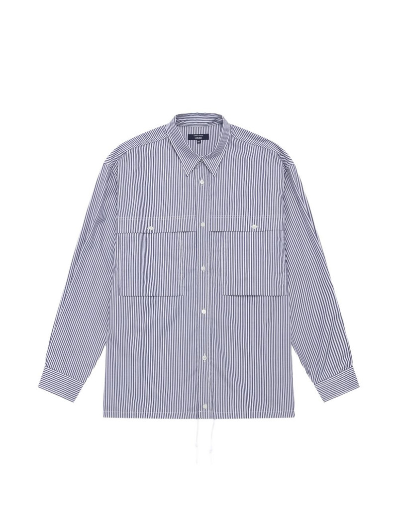 Comme des Garçons Homme striped chest-pocket shirt outlook
