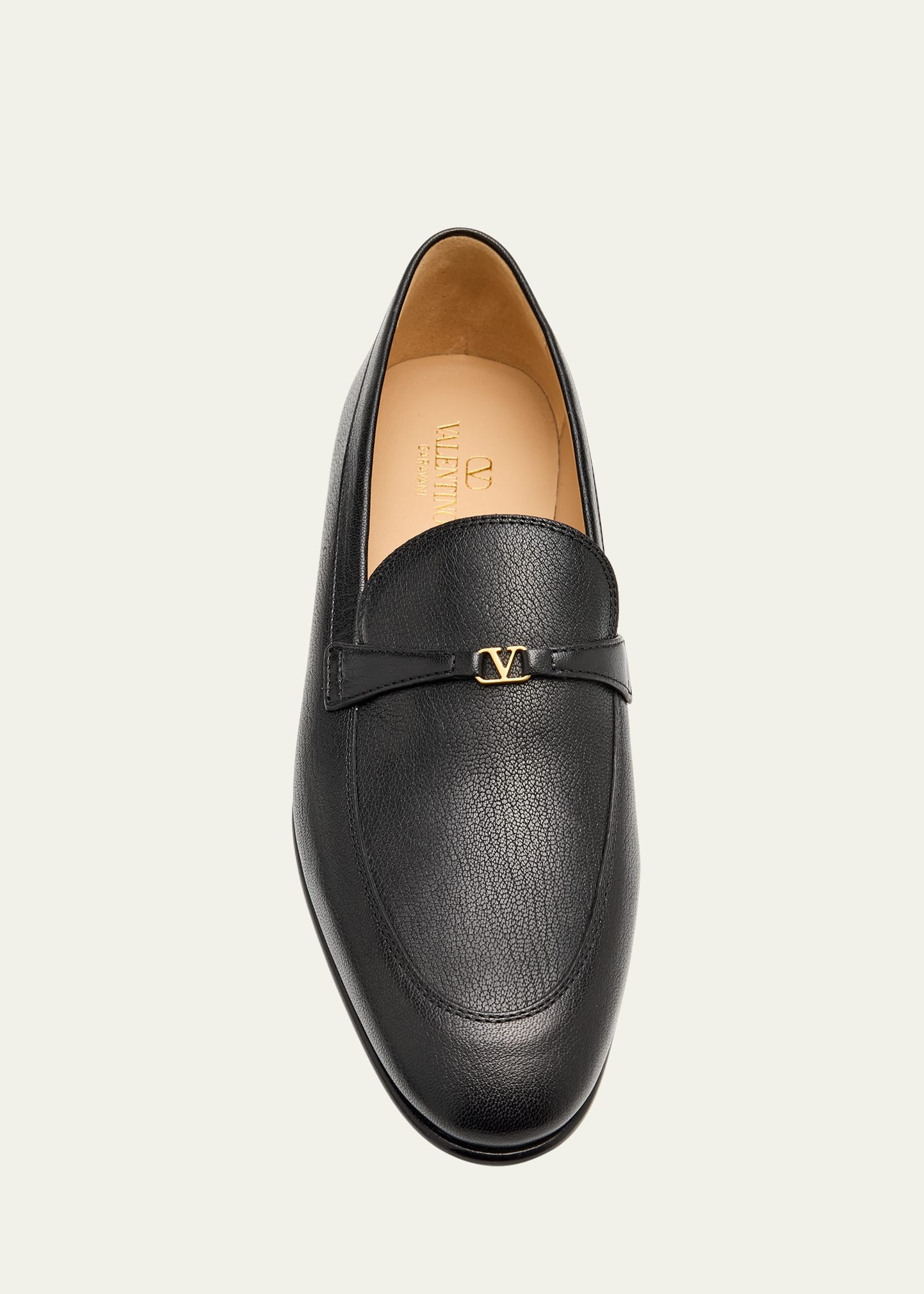 Men's VLogo Goatskin Loafers - 5