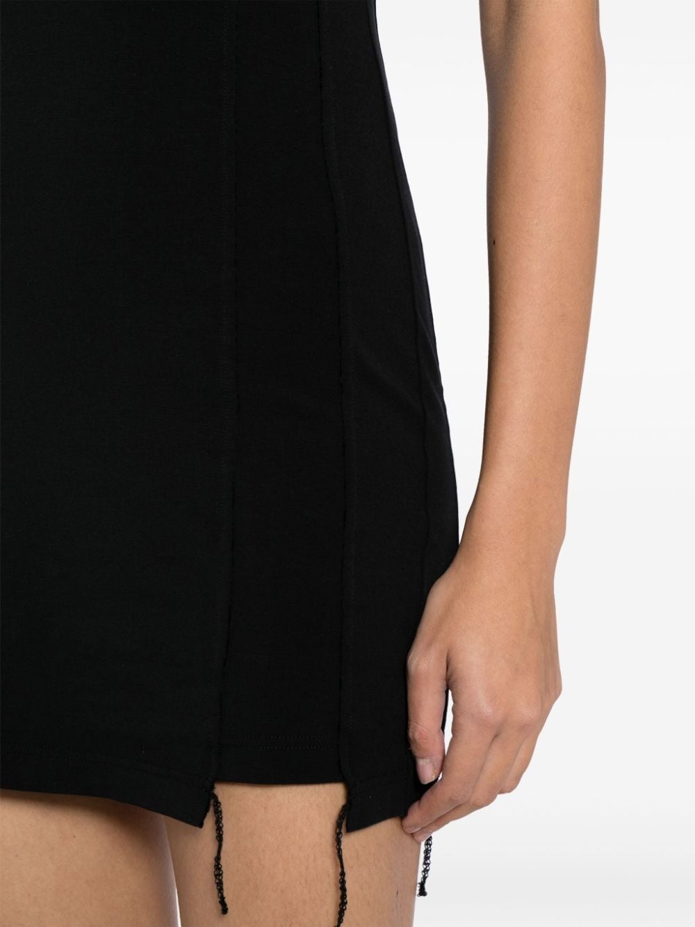cut-out short-sleeve minidress - 5