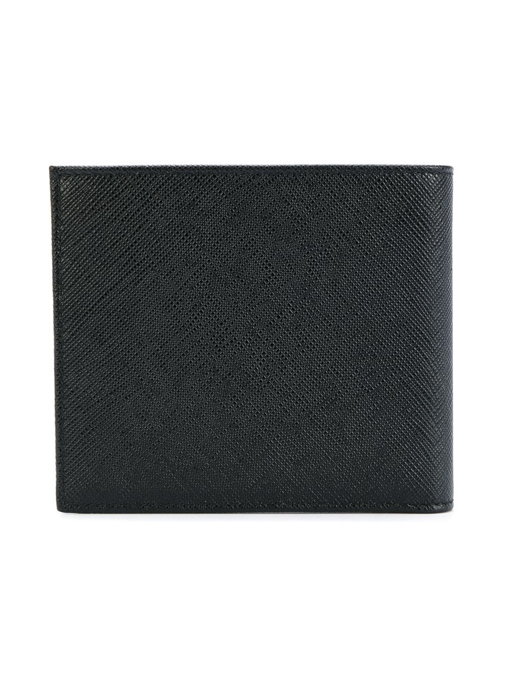 PRADA BLACK LEATHER WALLET - 2