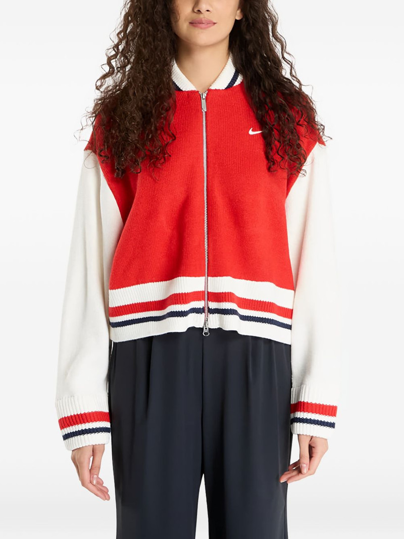 number zip-up cardigan 1
