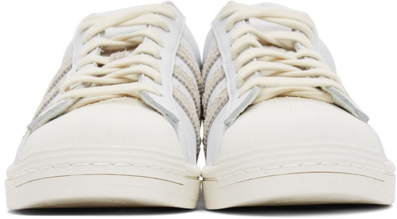 adidas White & Grey Superstar Sneakers outlook