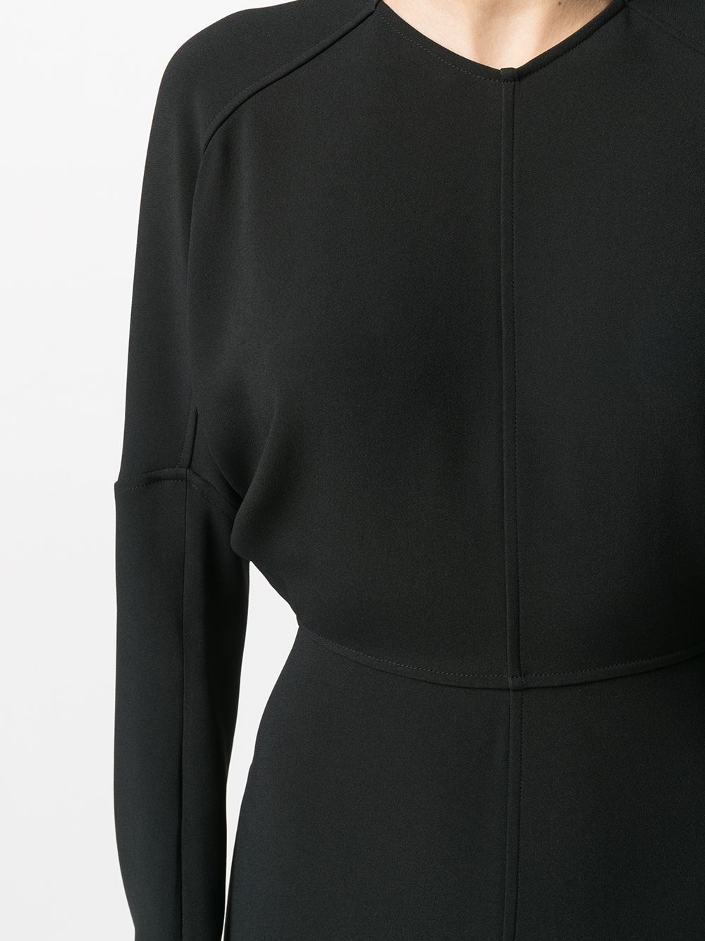 dolman-sleeve midi dress - 5