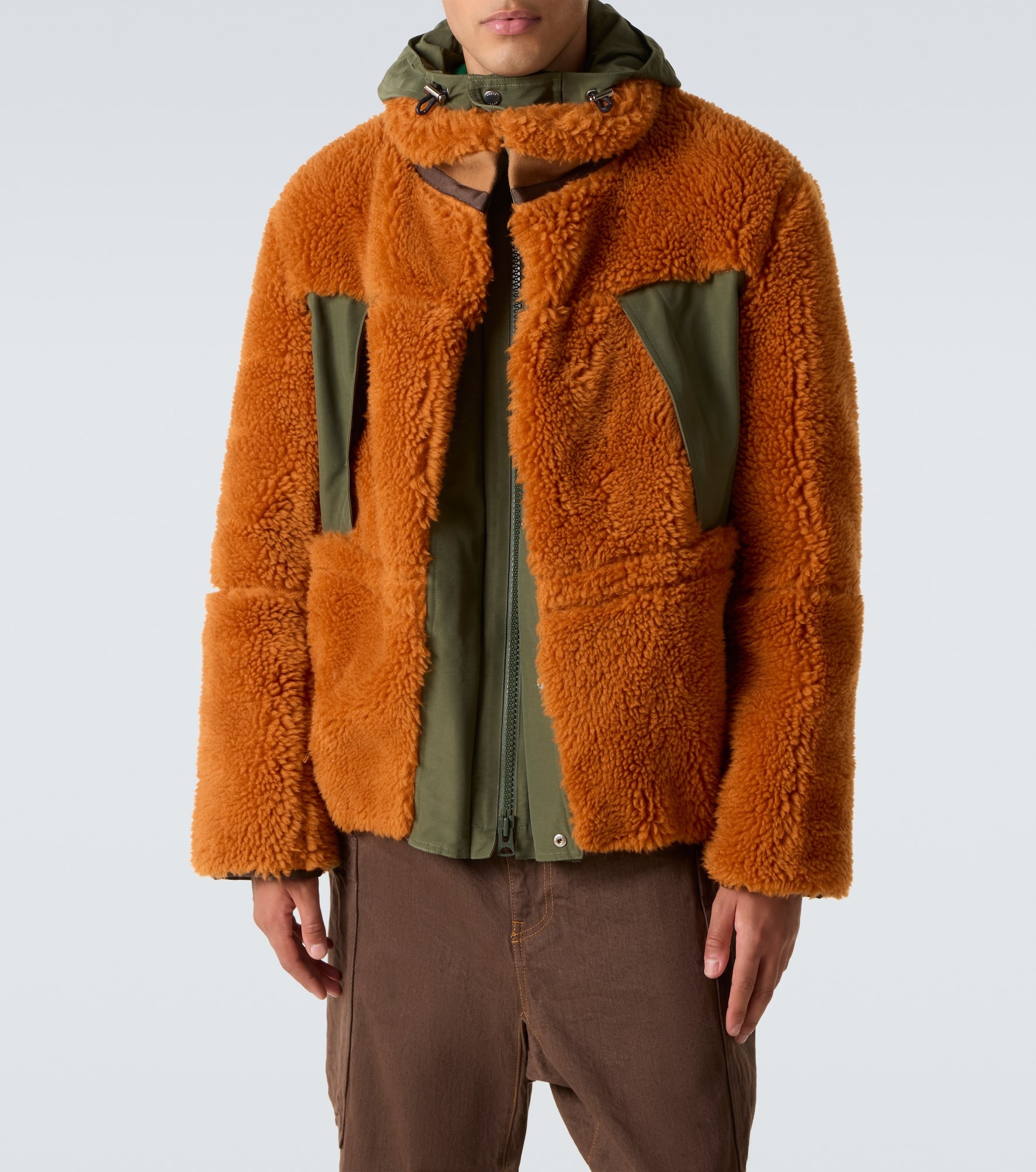 Wool-blend and canvas jacket - 3