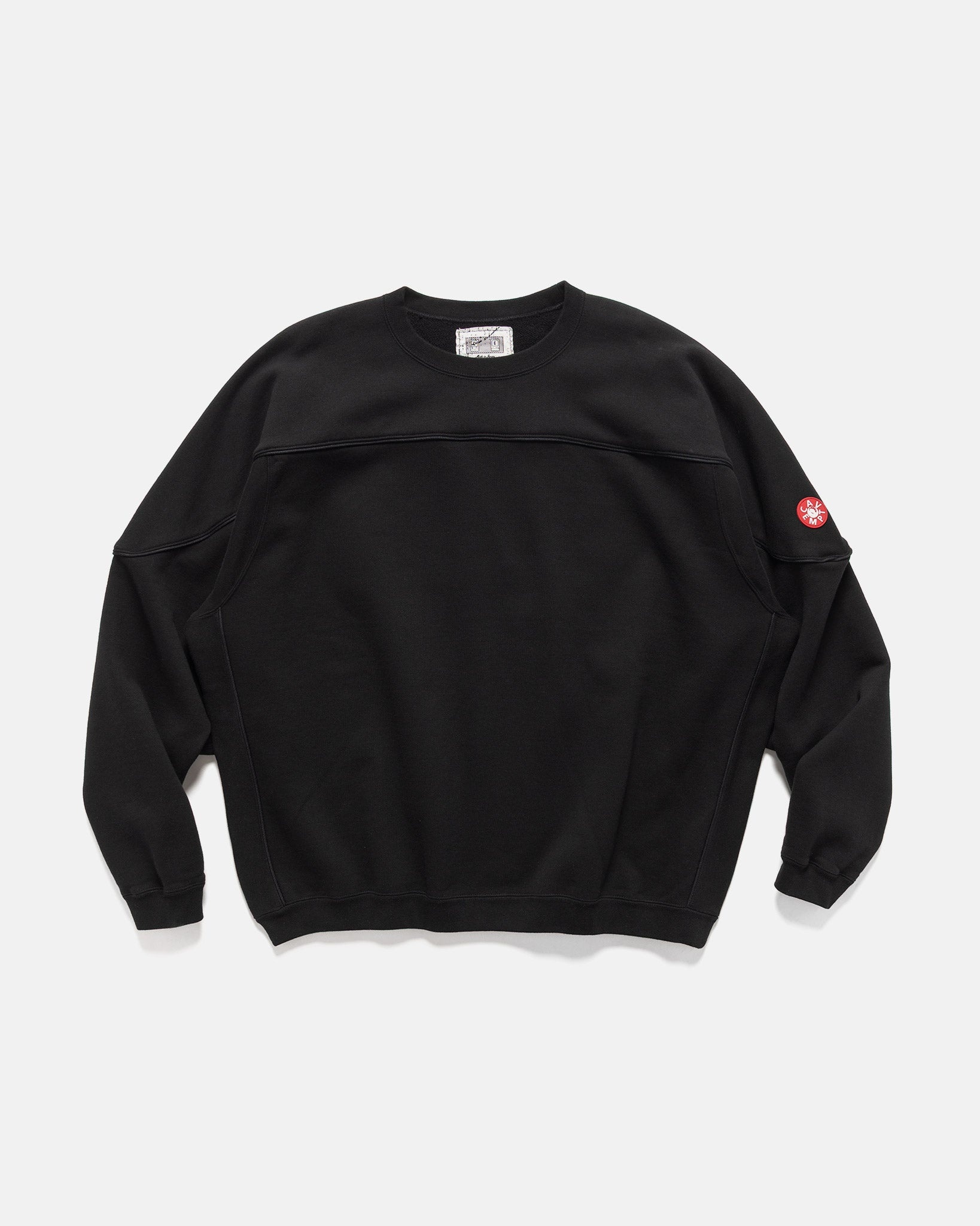 Cav Empt Cotton Track Crew Neck Black | REVERSIBLE