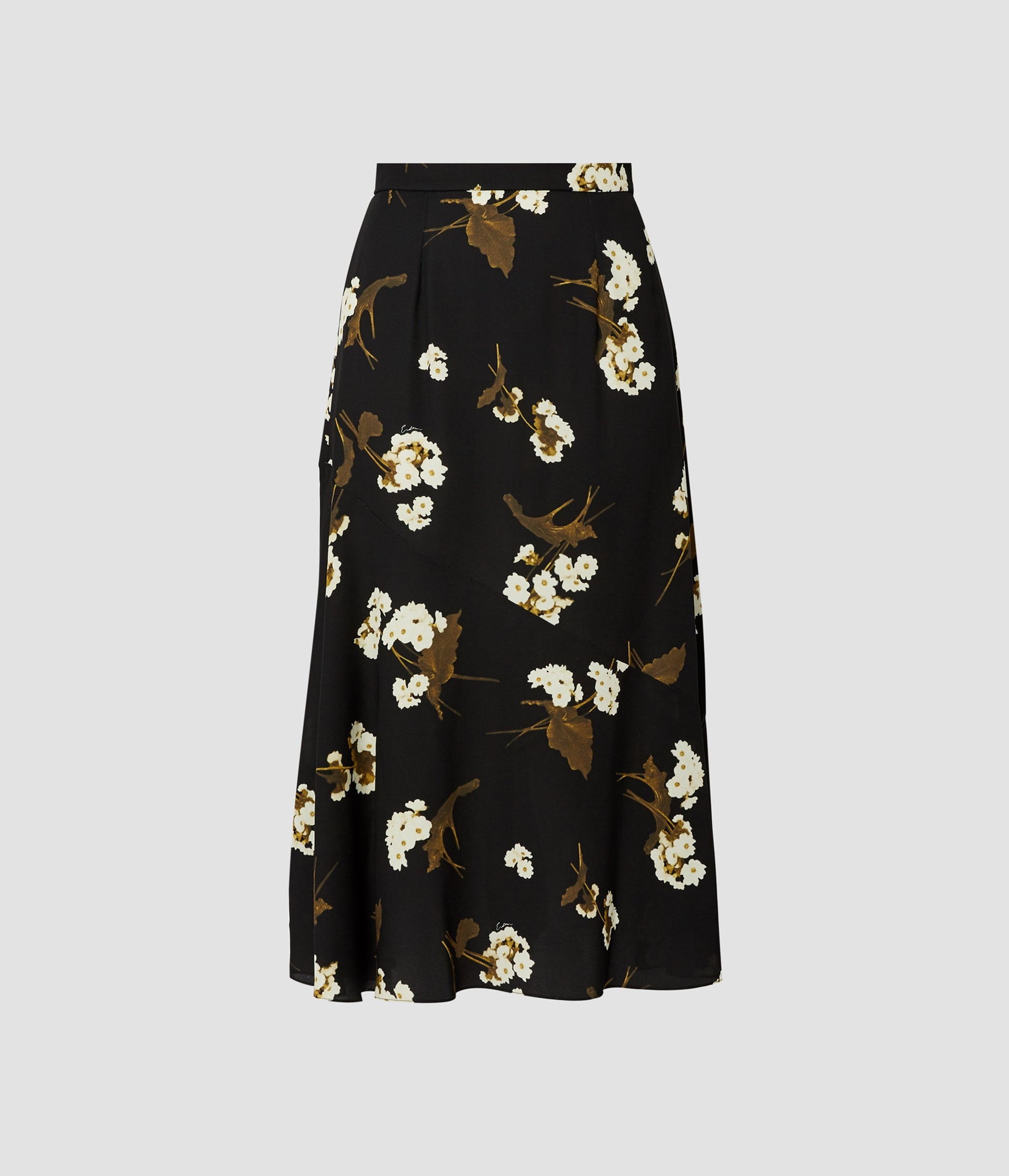 A-LINE MIDI SKIRT - 1