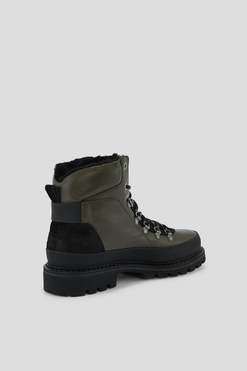 Helsinki Low boots with spikes in Olive green 6
