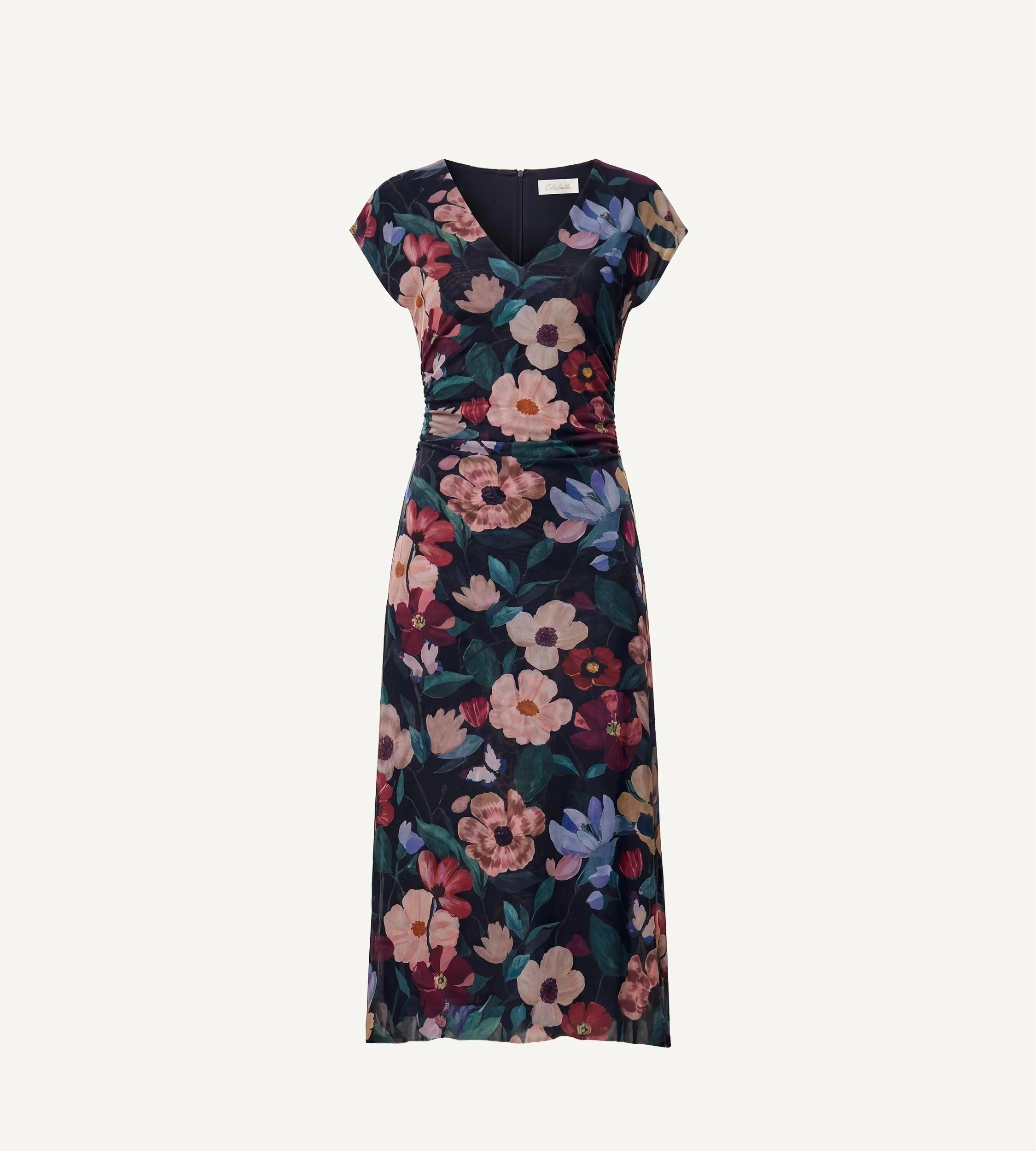 DEIRDRE MIDI DRESS | BLACK ANDALUSIA - 1