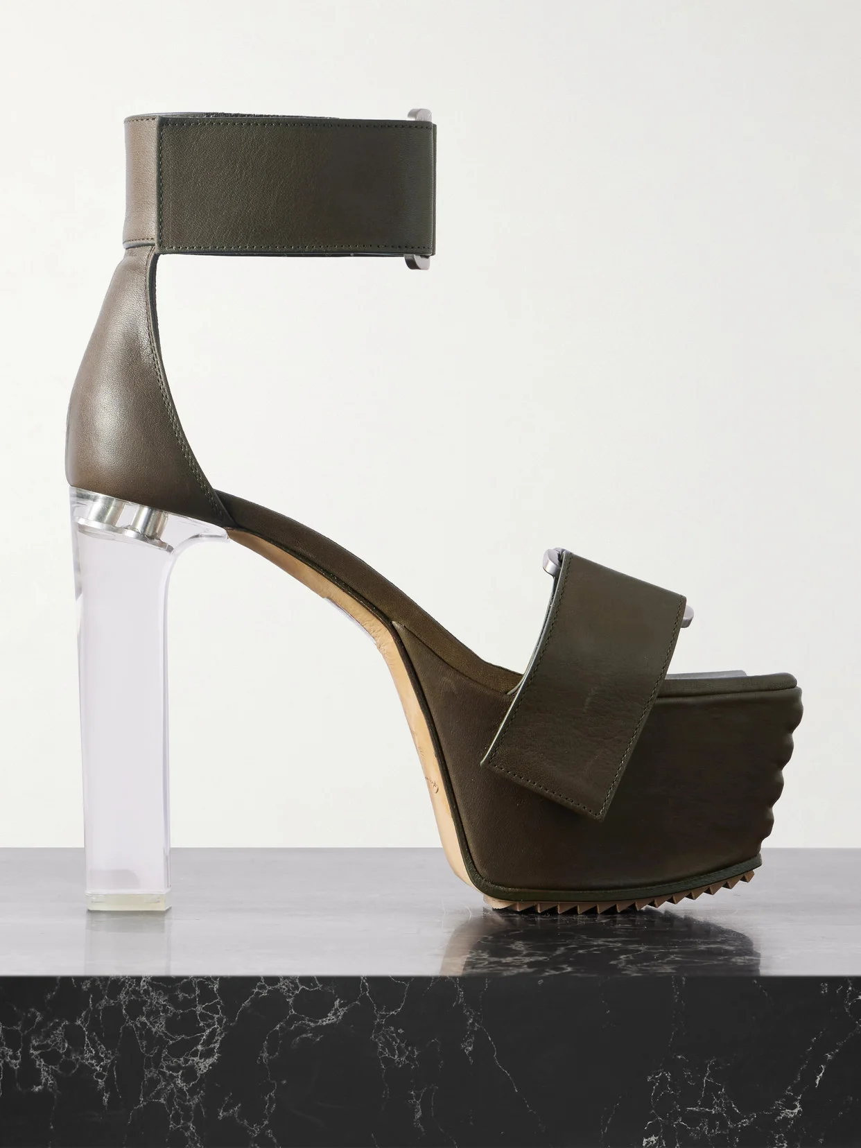 Leather Platform Sandals - 1