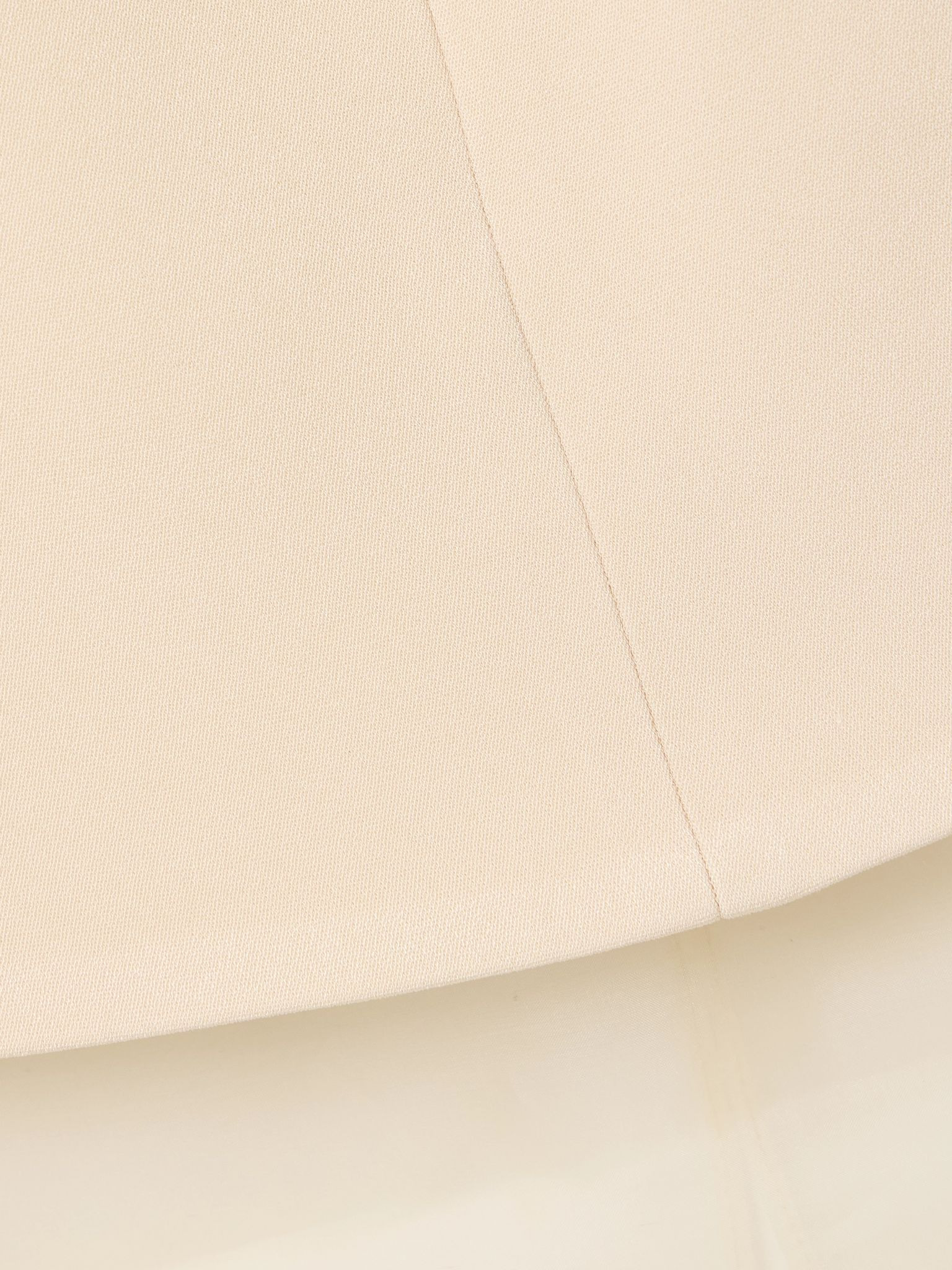 Issia strapless silk organza-trimmed crepe mini dress Cream - 4