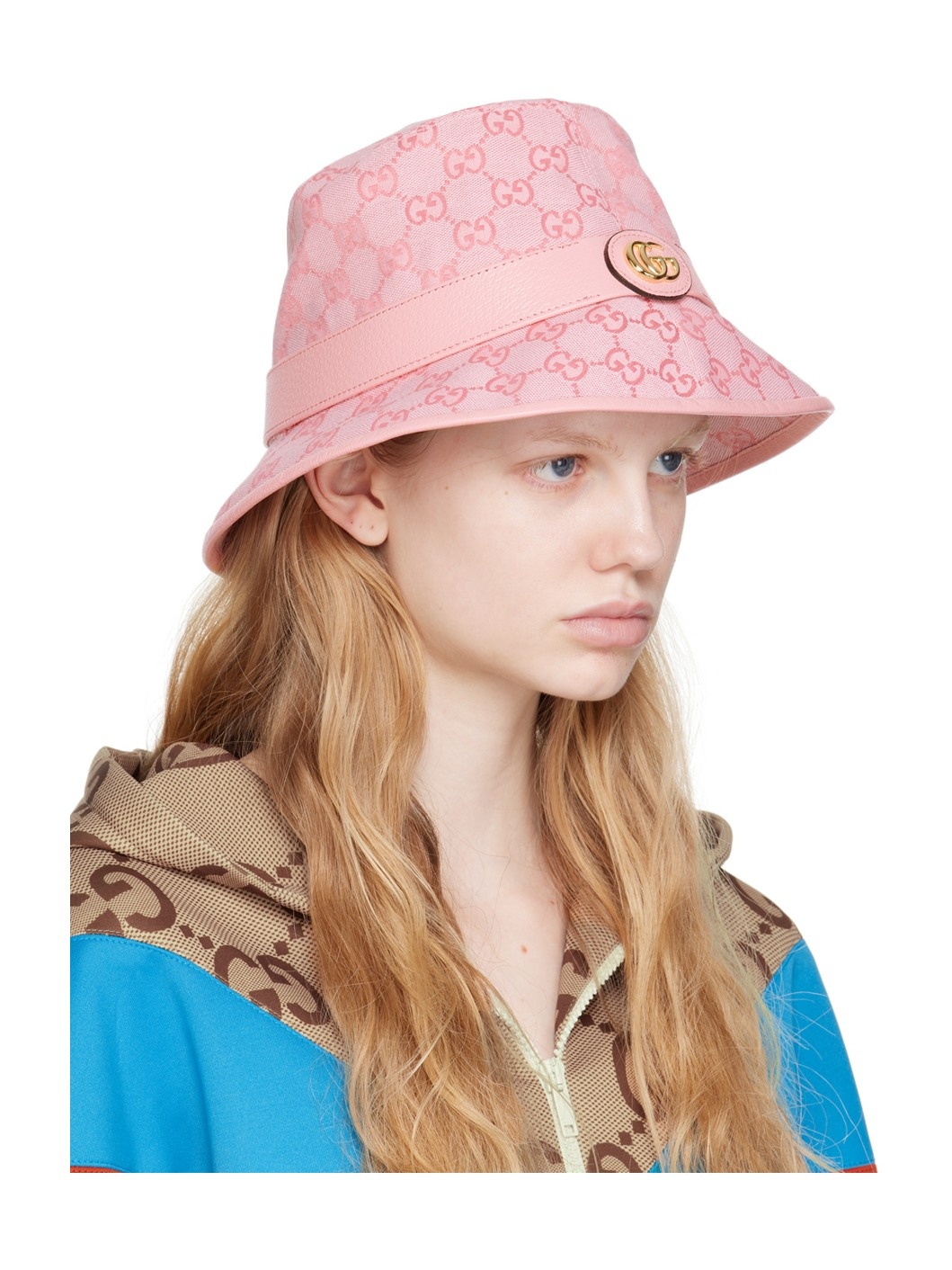 Pink GG Bucket Hat - 2
