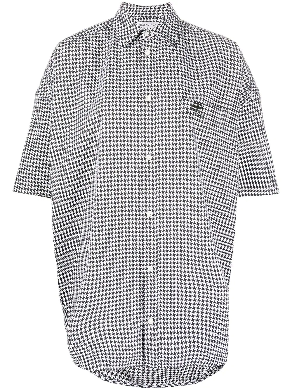 short sleeve cocoon shirt - 1