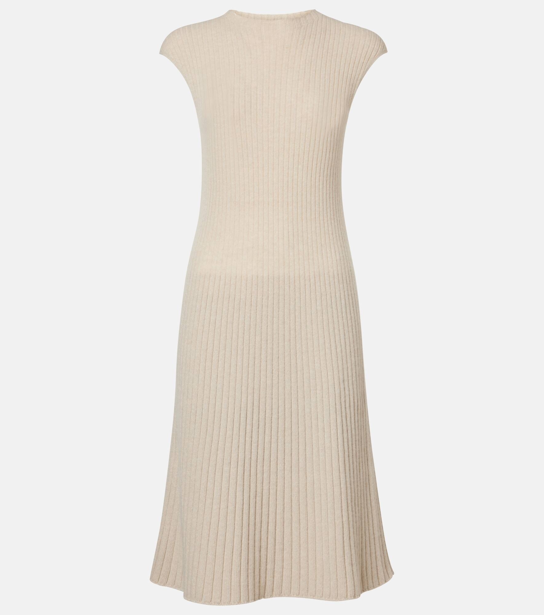 Cervatto ribbed-knit cashmere midi dress - 1