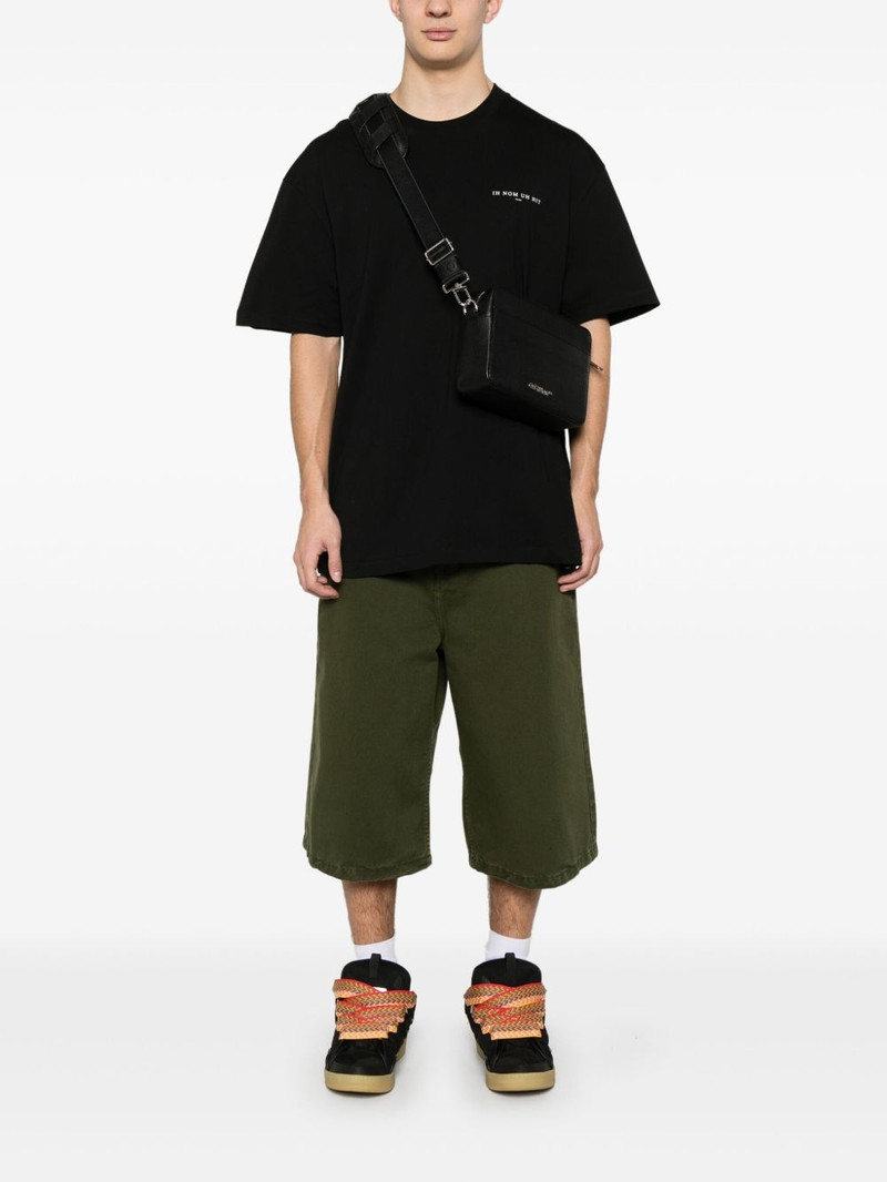 ih nom uh nit mask-print T-shirt outlook