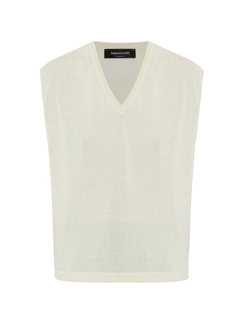 V-neck sleeveless vest 1