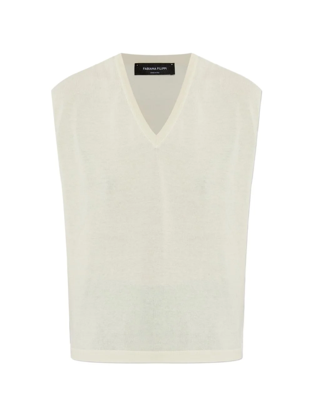 V-neck sleeveless vest - 1