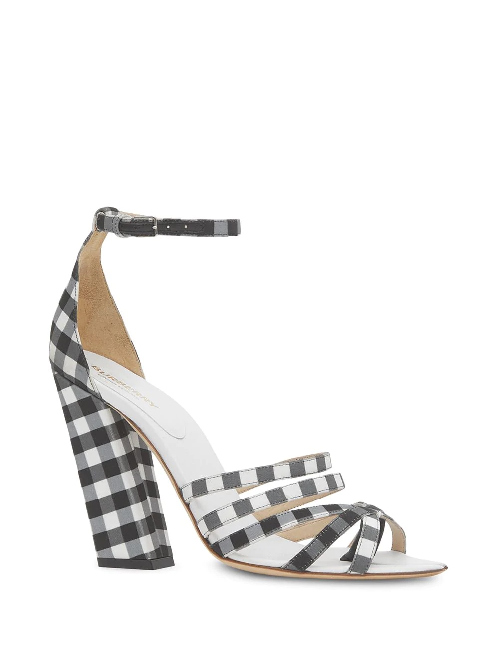 split-toe gingham sandals - 2