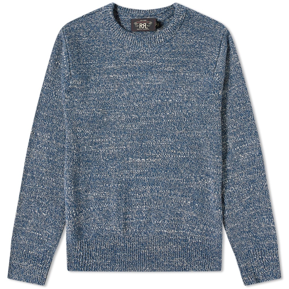 RRL Indigo Crew Knit - 1