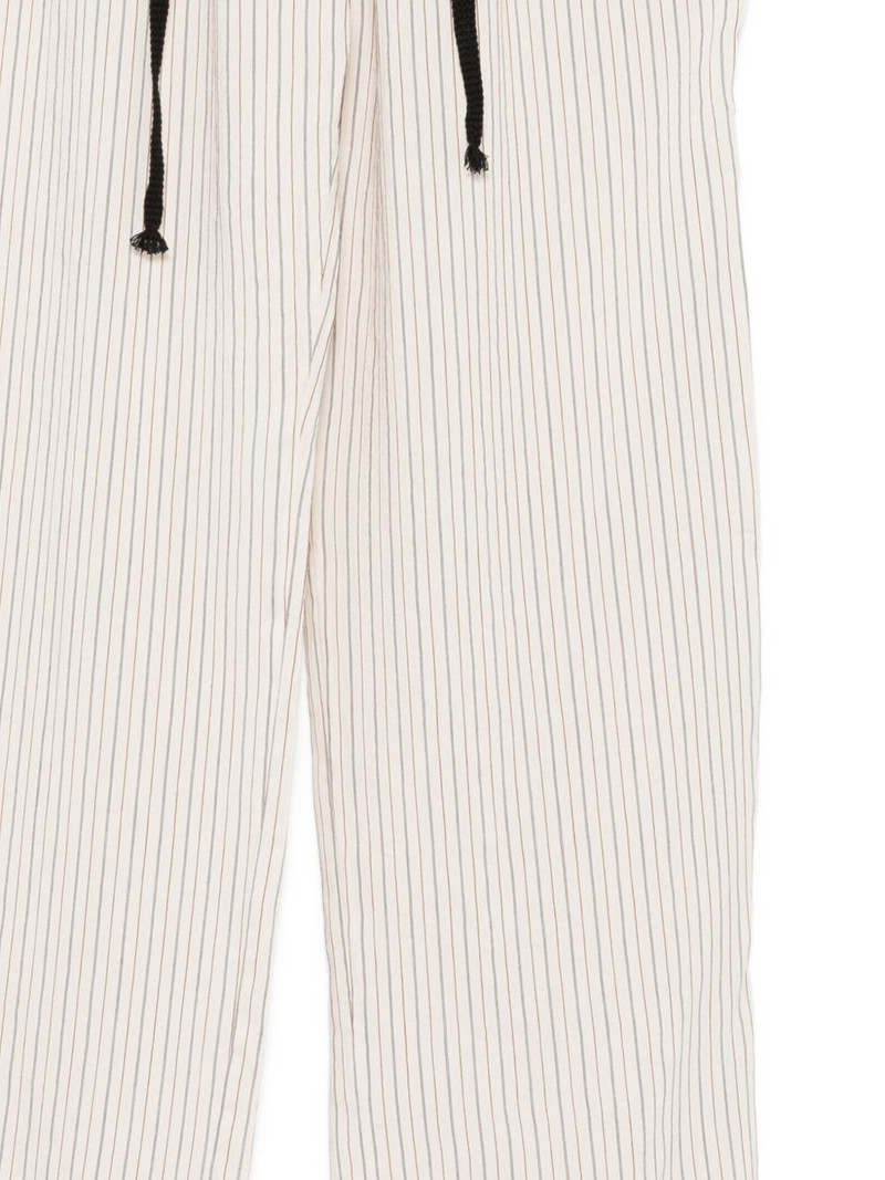 striped drawstring trousers 3