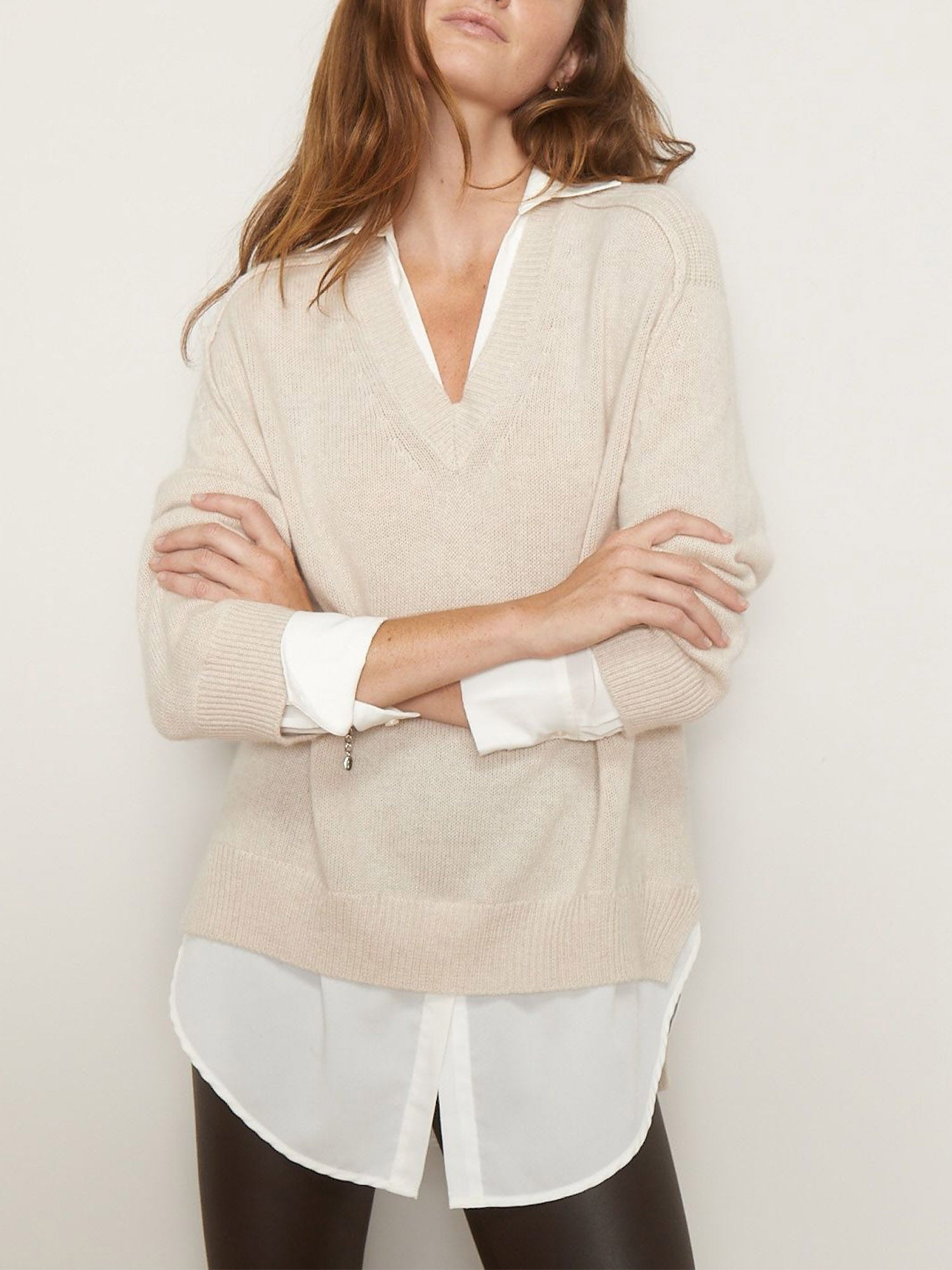 The Looker Layered V-Neck - 1