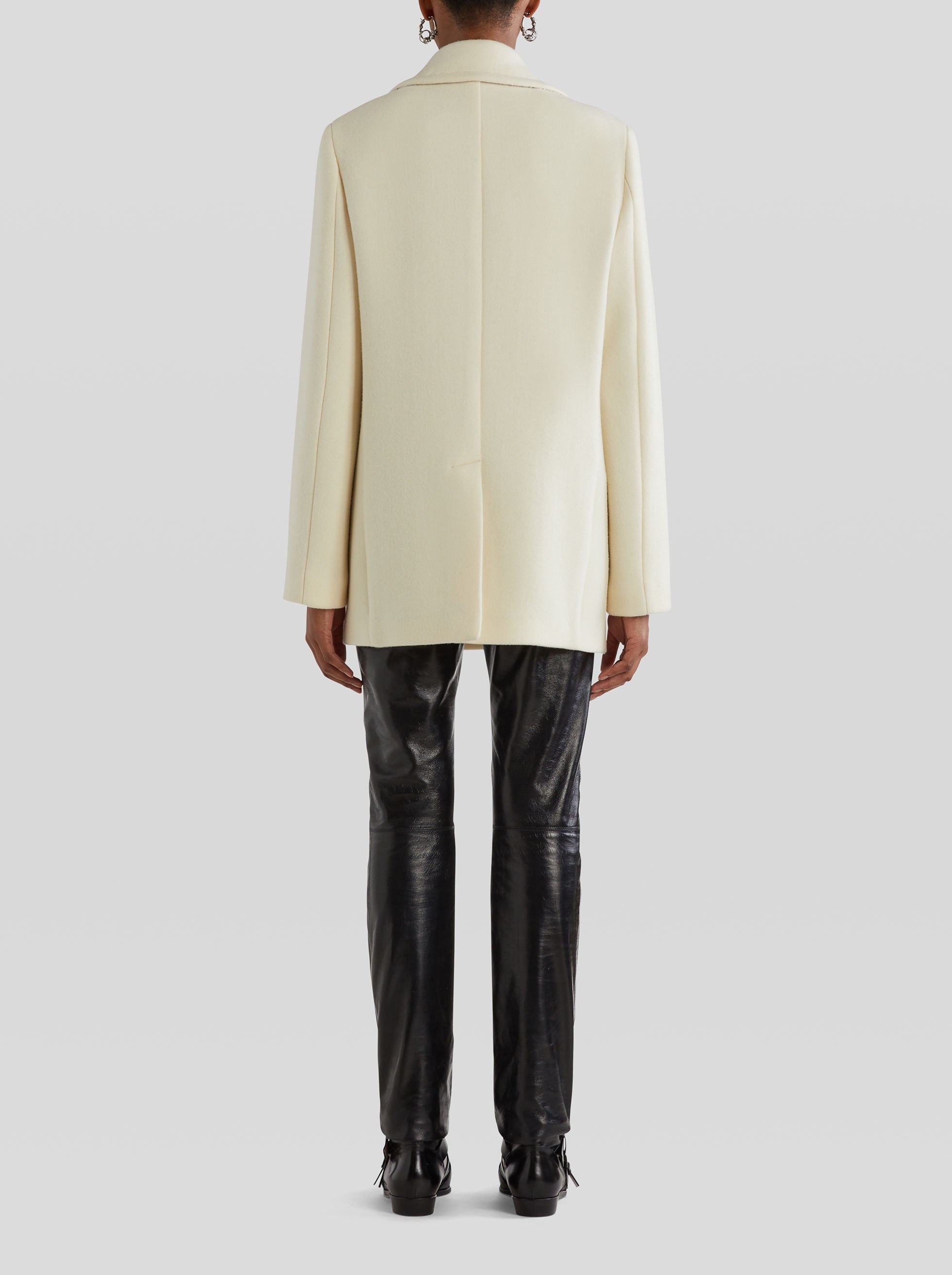 SHORT WOOL COAT - 4