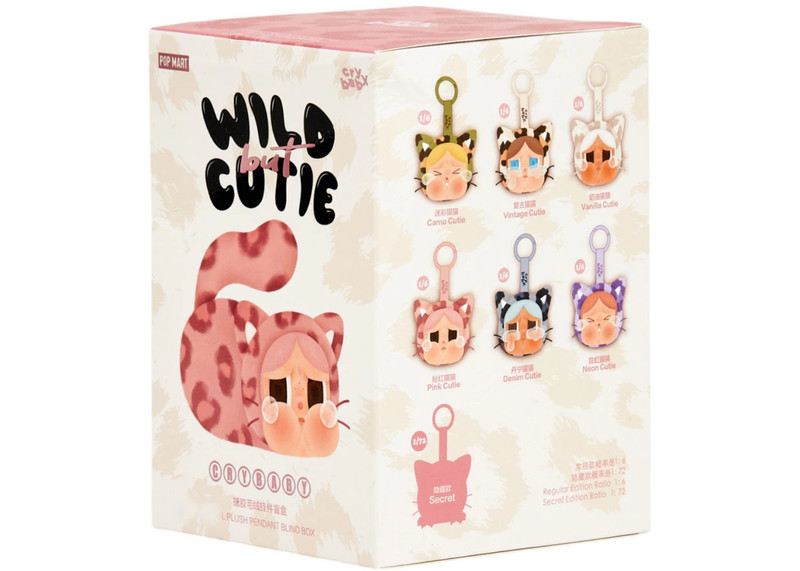 POP MART Pop Mart CRYBABY Wild but Cutie Series Vinyl Plush Pendant Single Blind Box outlook