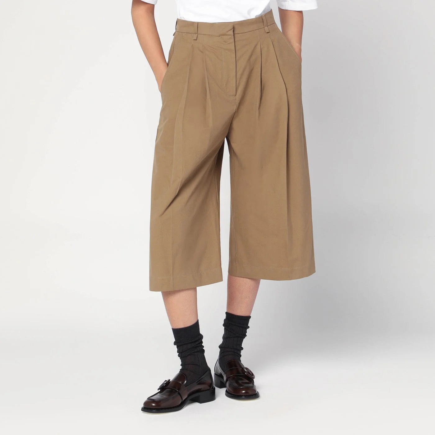Long beige bermuda shorts Pennie - 1