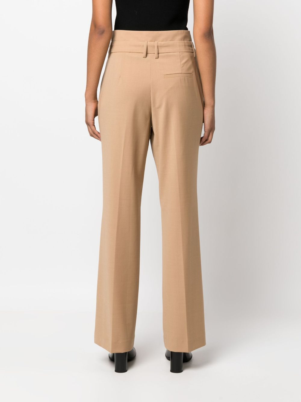 straight-leg tailored trousers - 4