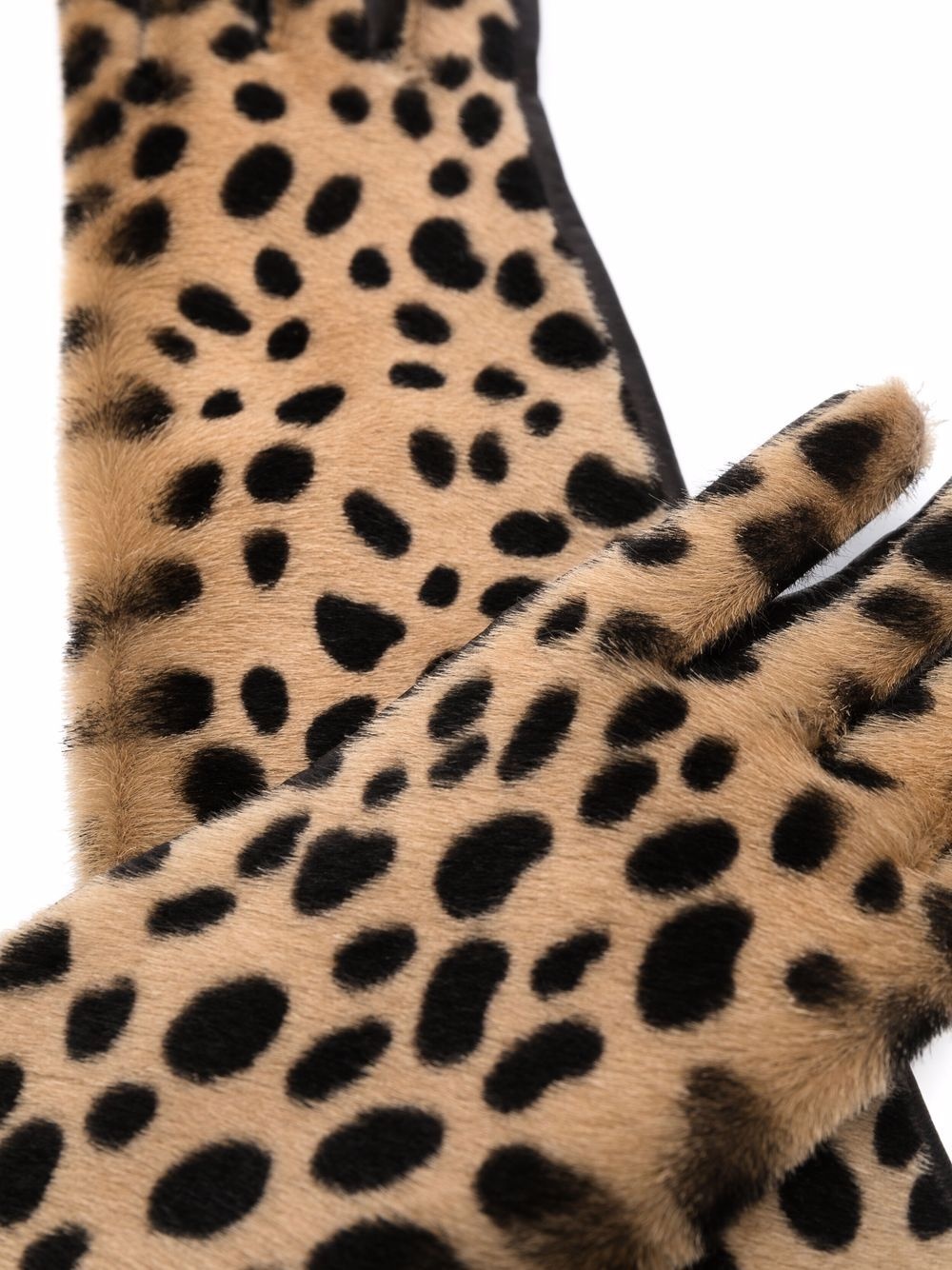 leopard-print gloves - 2