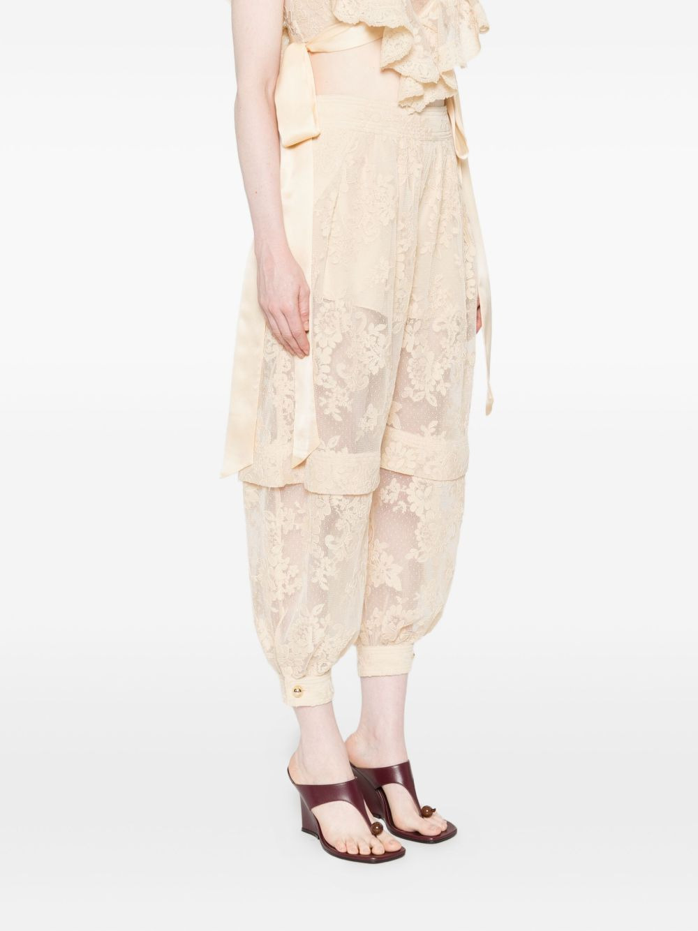 Hypnotic lace floral trousers - 3