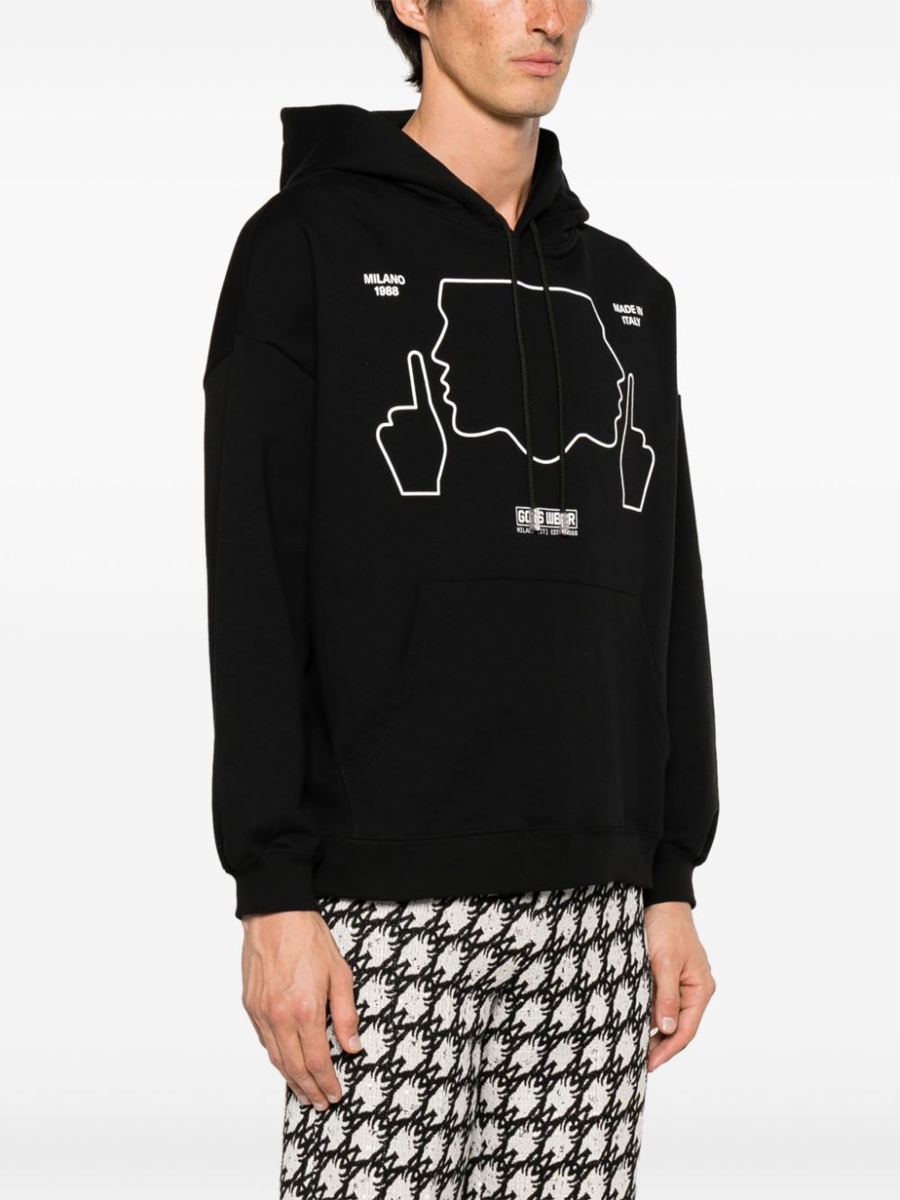 Do Not Talk To Me cotton hoodie - 3