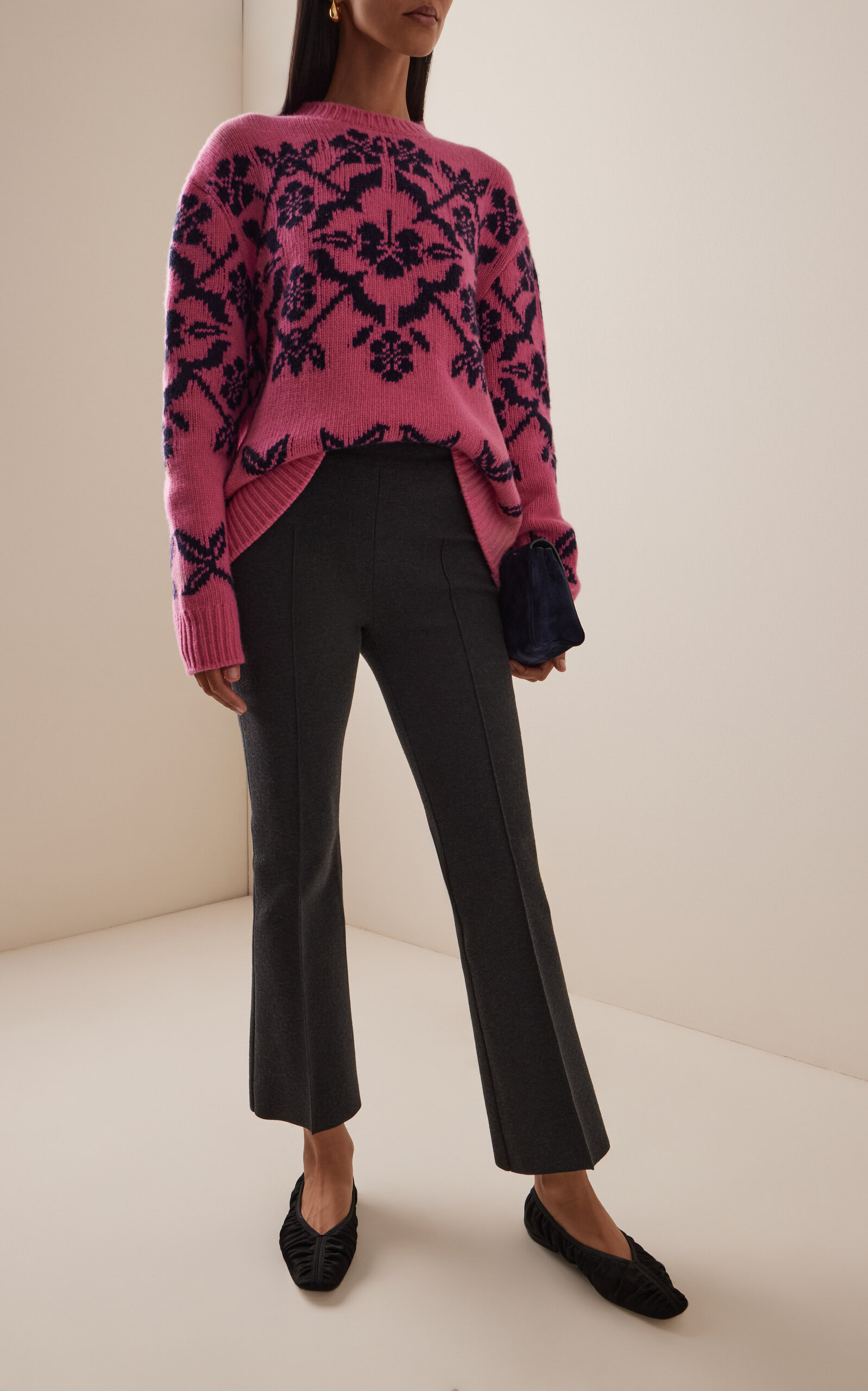 Georgia Fair Isle Wool Sweater pink - 3