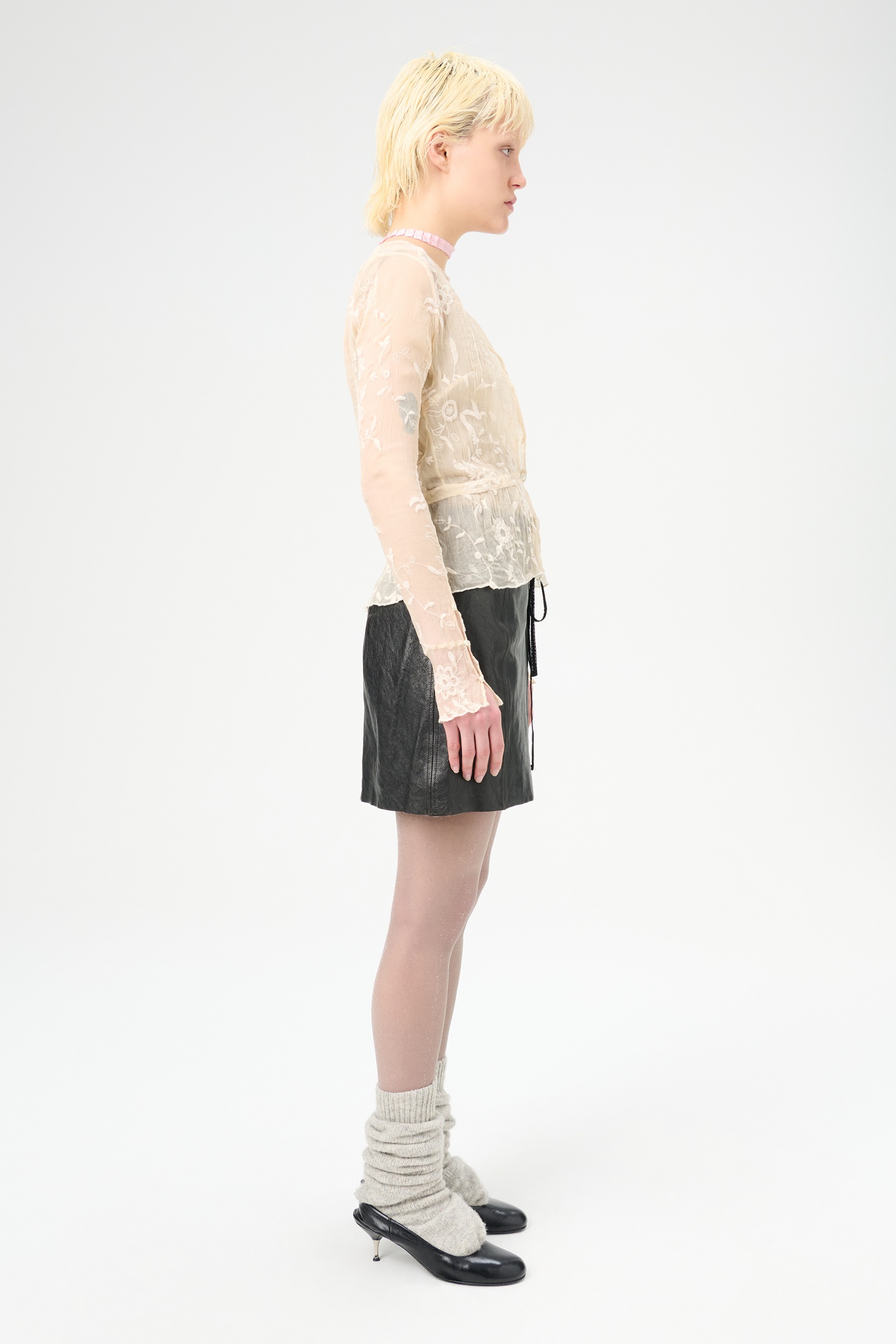 Waist Blouse Winter Garden Organza - 4