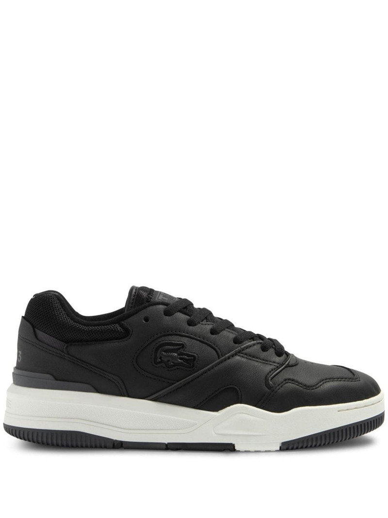 Lineshot panelled leather sneakers 1
