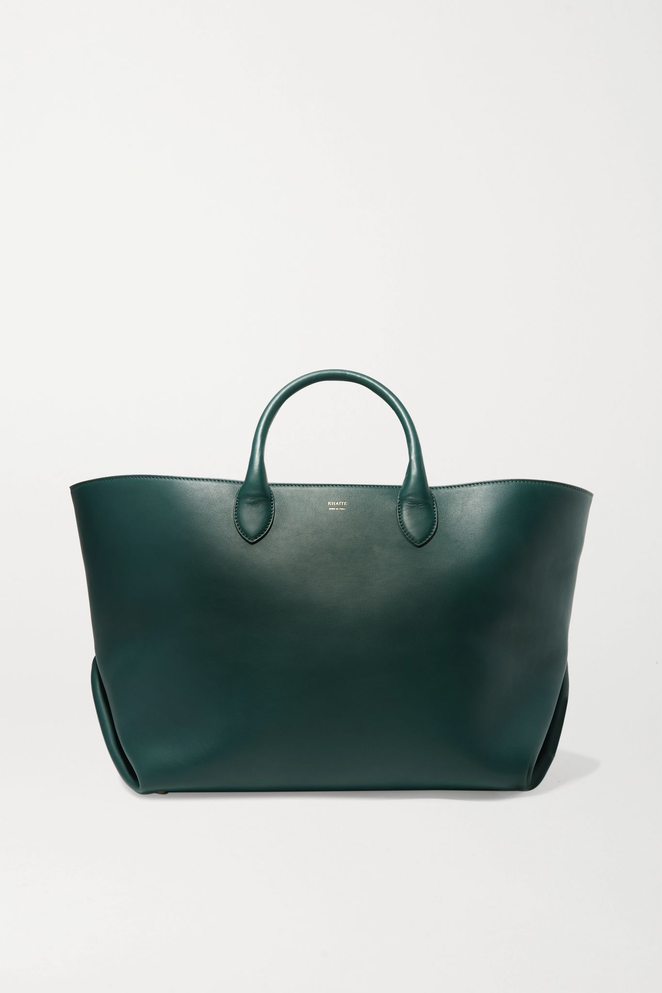 Envelope Pleat medium leather tote - 1