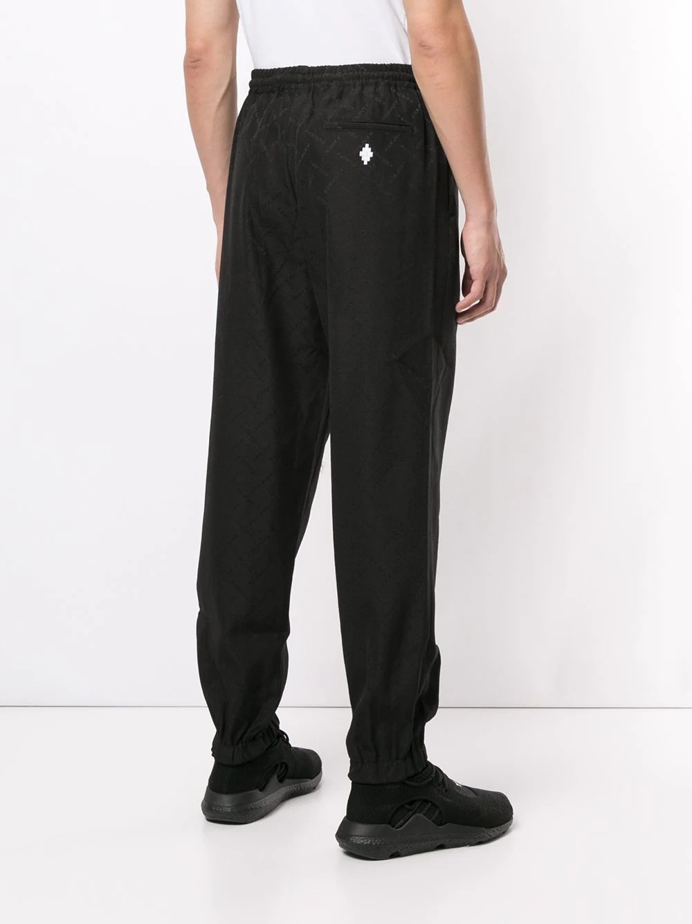 logo jacquard track pants - 4