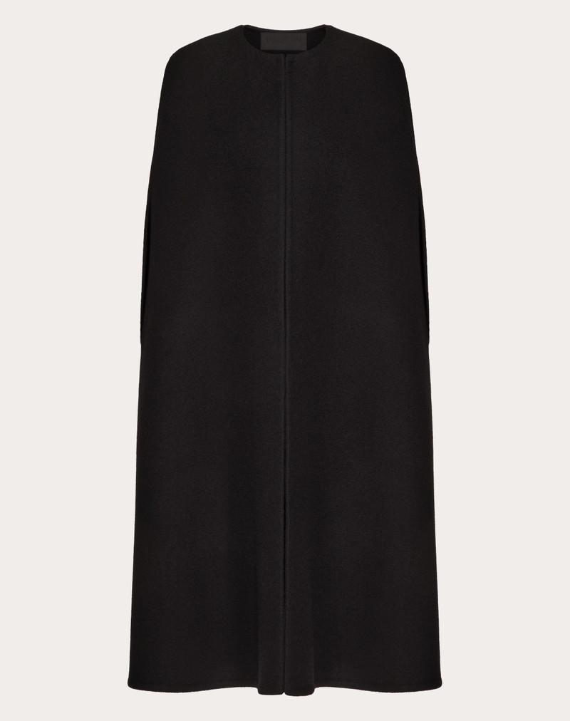 FLUFFY CASHMERE BLEND CAPE - 1