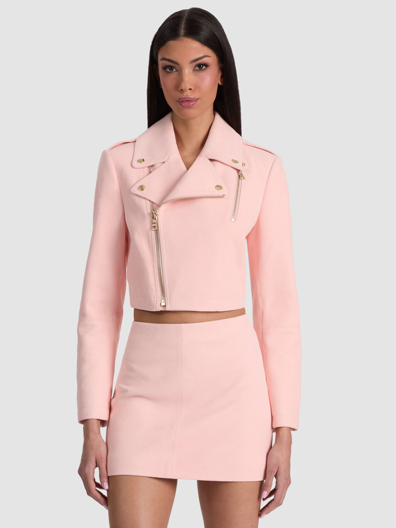KRISHNA SUEDE CROPPED MOTO JACKET 2