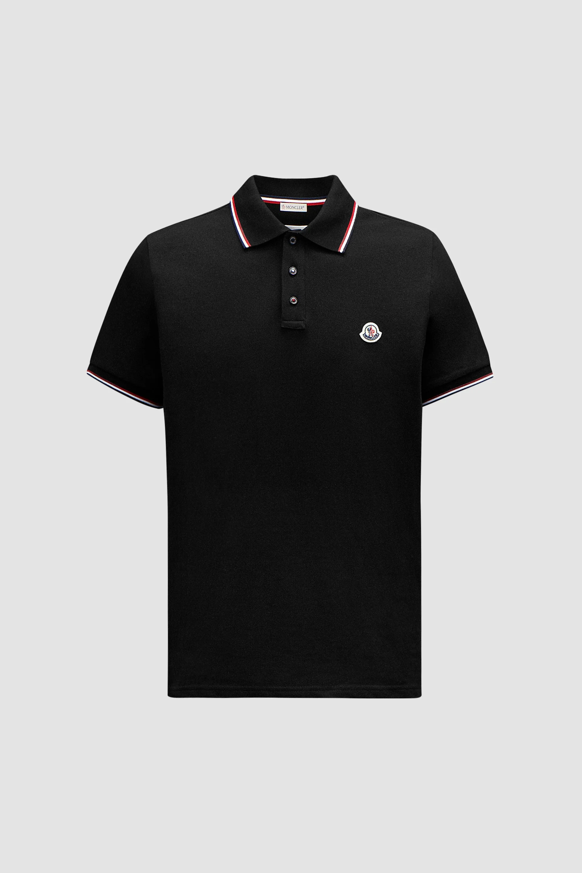 Tricolor-Trimmed Cotton Piquet Polo Shirt - 1