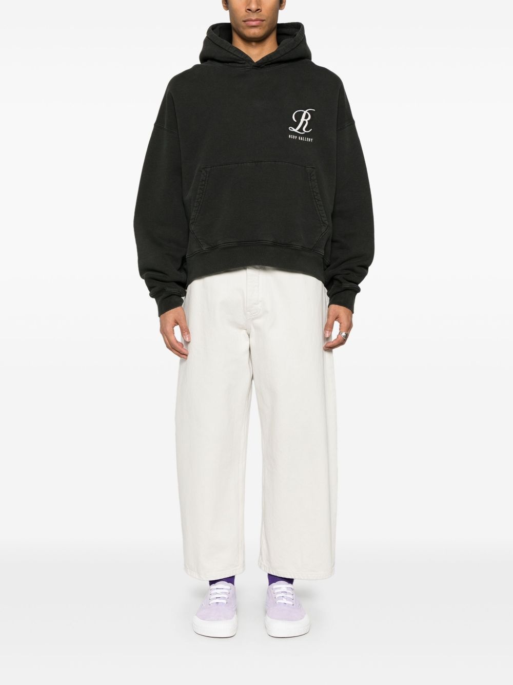 x RSVP Gallery logo-embroidered hoodie - 2