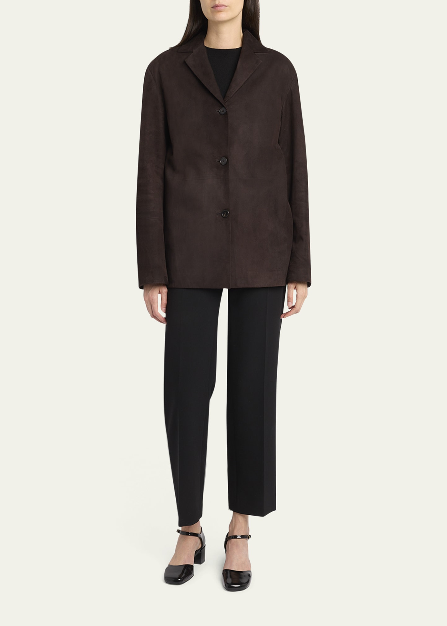 Fabian Suede Single-Breasted Jacket - 2