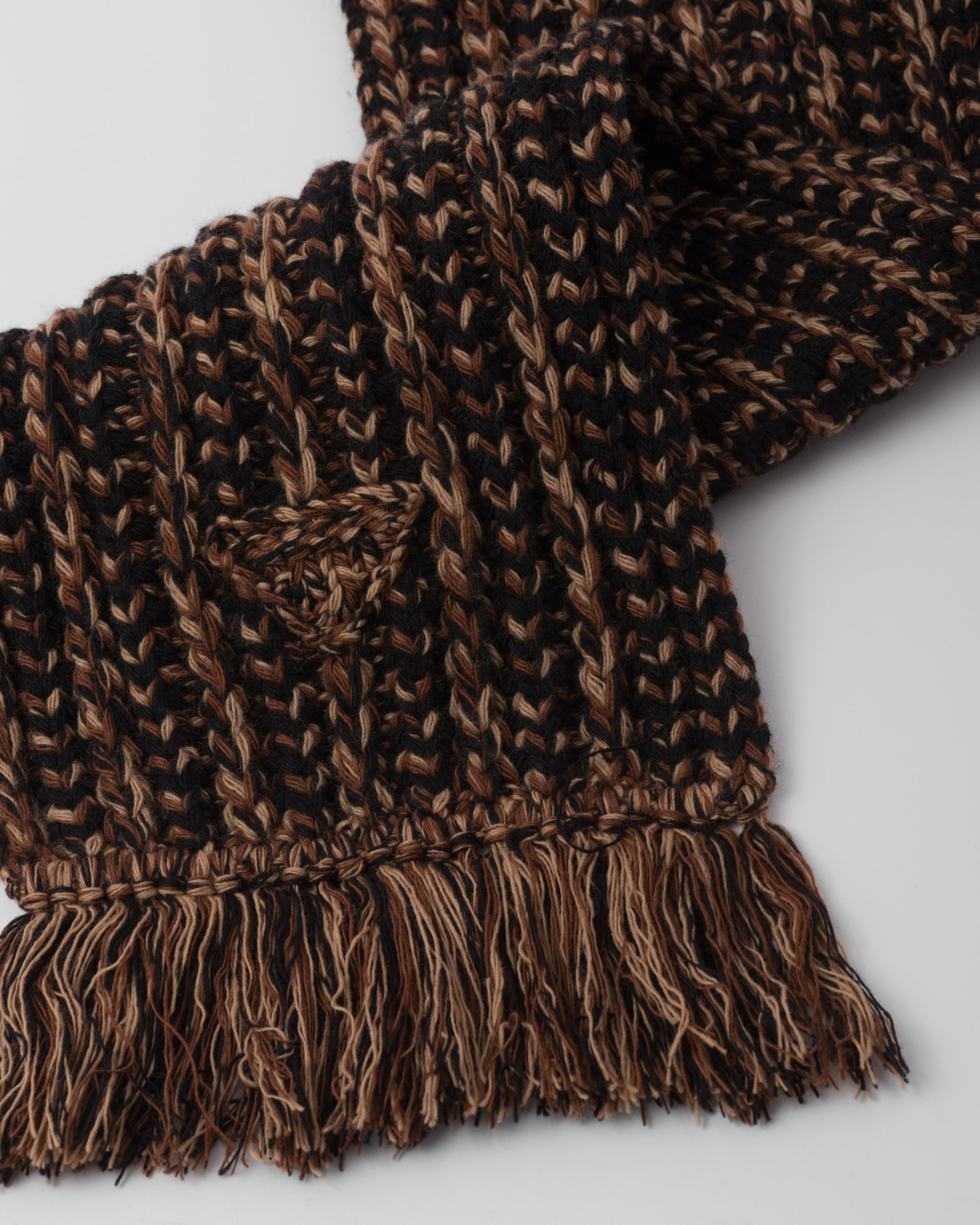 Wool and cashmere scarf - 4