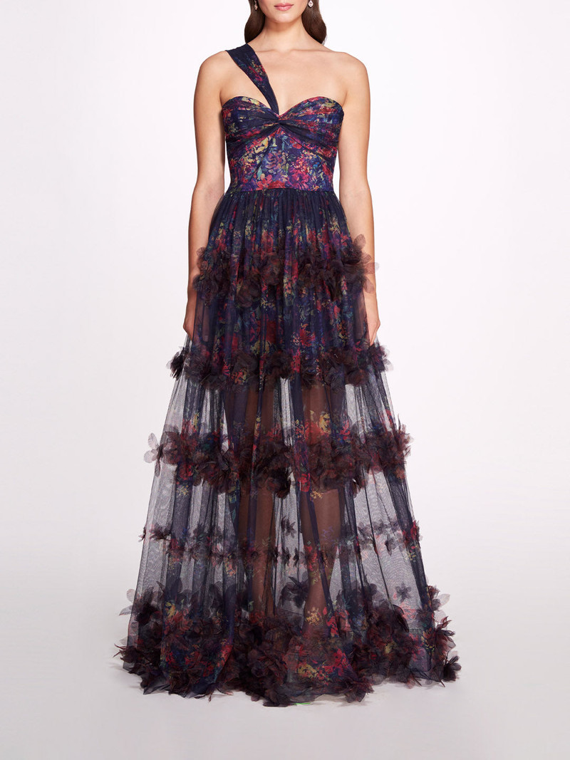 WATERCOLOR GARLAND GOWN 1